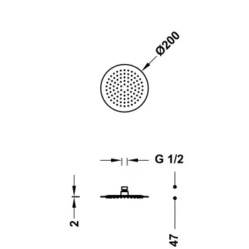 TRES INOX Antilime Dušas galva D20cm, 134315001