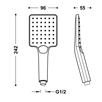 TRES Rokas duša ECO-DROP, 29963113AC