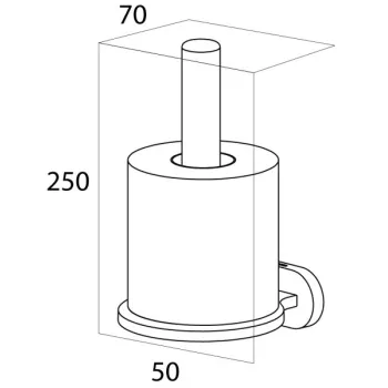 Tiger LUCCA Rezerves tualetes papīra turētājs, hroms
