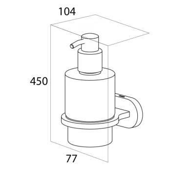 Tiger LUCCA Šķidro ziepju dozators, hroms