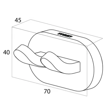 Tiger LUCCA Āķis lielais, hroms