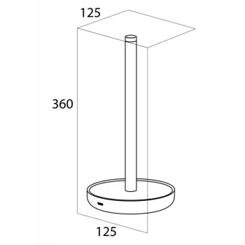 Tiger URBAN Rezerves tualetes papīra turētājs, melns