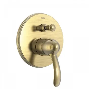 CLASIC-TRES Vannas/dušas iebūvējamais jaucējkrāns, Aged brass 24218001LV