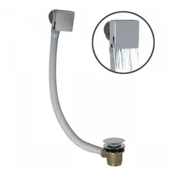 TRES Vannas sifona pārplūde un noplūde ar Click-Clack, tērauds