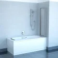 Ravak Trīsdaļīga vannas sieniņa VS3 100 satīns/caurspīdīgs