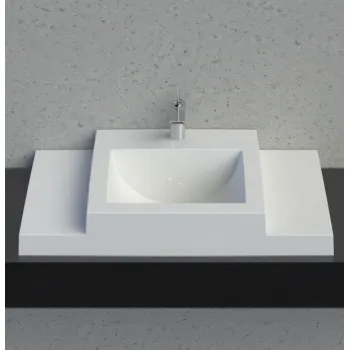 Vispool Akmens masas izlietne Q-900 90x54 cm, balta