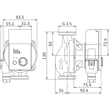 Cirkulācijas Sūknis Wilo Yonos Pico1.0 25/1-6 130 (4248085) 113738
