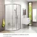 RAVAK Pusapaļa dušas kabīne XP1CP4 90cm, stikls