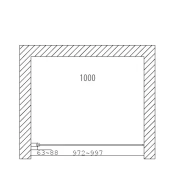 Duschy Door Dušas durvis 100 cm, 5231-100