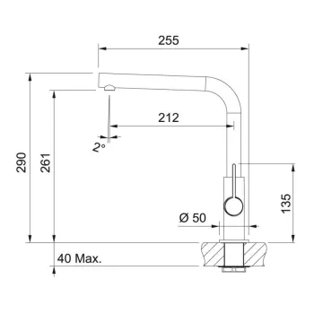 FRANKE Virtuves izlietnes jaucējkrāns NEPTUNE-EVO, 115.0373.930