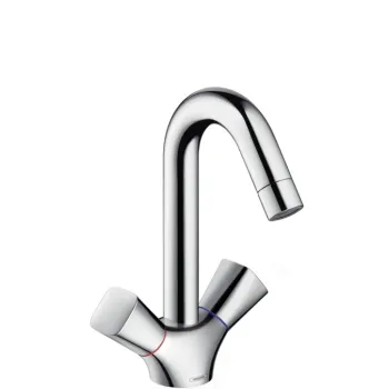 Vannas istabas izlietnes maisītājs Hansgrohe Logis ar korķi, hroms 71222000