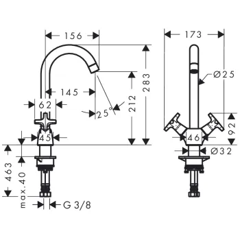Hansgrohe Logis Virtuves jaucējkrāns 71285000