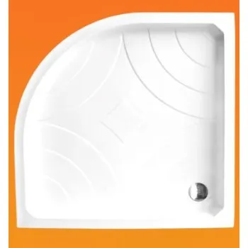 Roltechnik Dušas paliktnis pusapaļš HAWAII-P 800x800, balts