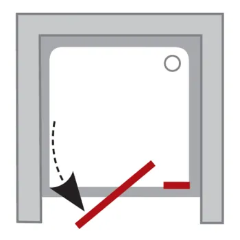 RAVAK Dušas durvis PIVOT PDOP2 100 cm, balts