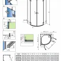 Radaway Pusapaļa dušas kabīne Essenza Pro PDD 90x90 cm
