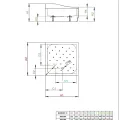 Radaway Dušas paliktnis dziļais KORFU C 800x800, balts