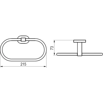 Ravak Chrome Dvieļu turētājs, hroms CR 300.00
