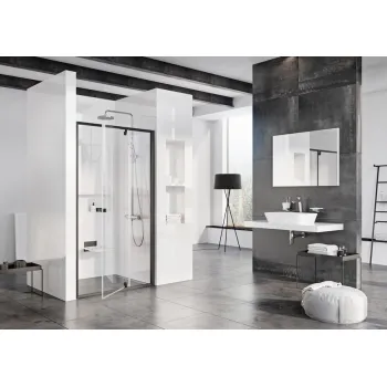 RAVAK Dušas durvis PIVOT PDOP2 100 cm, melns