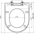 Ravak Uni Chrome 02A WC Soft Close poda vāks, X01549 Ravak Uni Chrome 02A WC Soft Close poda vāks, X01549