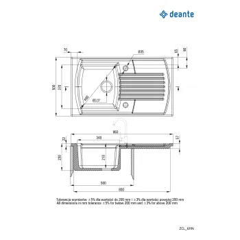 Vannas istabas izlietne Deante Lusitano, balts ZCL_611N