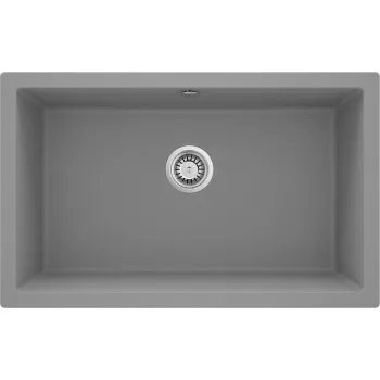 Granīta izlietne, pie sienas stiprināma Deante Corda,pelēks metālisks ZQA_S10D