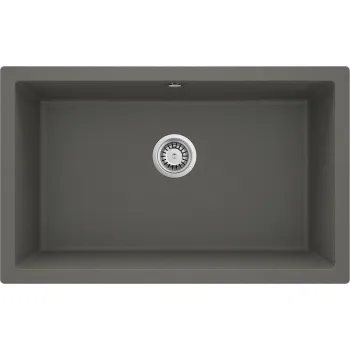 Granīta izlietne, pie sienas stiprināma Deante Corda,metālisks antracīts ZQA_T10D