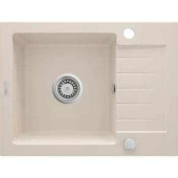 Granīta izlietne ar noteces virsmu Deante Zorba, bēšs ZQZ_511A