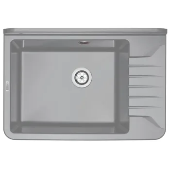 Saimniecības telpas izlietne - stiprināma pie sienas Deante Garden,pelēks ZYT_311A