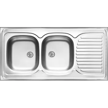 Virtuves izlietne Deante Nerūsējošā tērauda ar plauktu Tango, satīns ZE6_0210