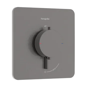Dušas maisītājs Hansgrohe Ecostat Comfort Q ar termostatu iebūvējams, 1 ierīce birstēts melns hroms 33712340
