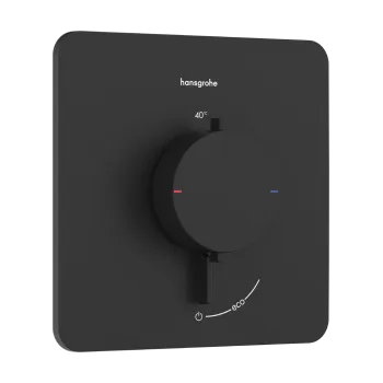 Dušas maisītājs Hansgrohe Ecostat Comfort Q ar termostatu iebūvējams, 1 ierīce matēti melns 33712670