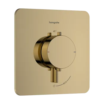 Dušas maisītājs Hansgrohe Ecostat Comfort Q ar termostatu iebūvējams, 1 ierīce pulēta zelta krāsa 33712990