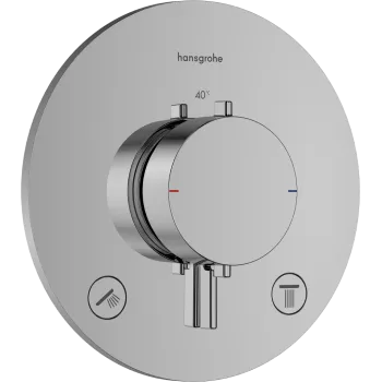 Dušas maisītājs Hansgrohe Ecostat Comfort S ar termostatu iebūvējams, 2 ierīcēm hroms 33715000