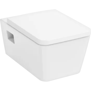 Piekaramais pods Hansgrohe EluPura Original Q ar SoftClose QuickRelease vāku, Rimless, AquaChannel Flush, balts 60289450