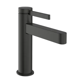 Vannas istabas izlietnes maisītājs Hansgrohe Finoris 110 ar Push-Open, EcoSmart, CoolStart, birstēts melns hroms 76024340