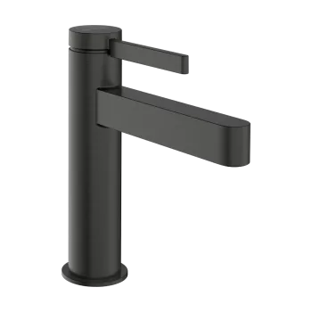 Vannas istabas izlietnes maisītājs Hansgrohe Finoris ar noteci, CoolStart, EcoSmart, birstēts melns hroms 76025340