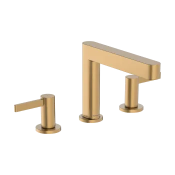 Vannas istabas izlietnes maisītājs Hansgrohe Finoris 110 iebūvējams ar Push-Open vārstu, EcoSmart, pulēta bronza 76033140