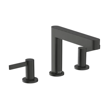 Vannas istabas izlietnes maisītājs Hansgrohe Finoris 110 iebūvējams ar Push-Open vārstu, EcoSmart, Melns Matēts Hroms 76033340