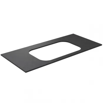 Darba virsma Kame Universal HPL, Movado izlietnei 101cm Black lava HPL WP/10-3/H17-P2
