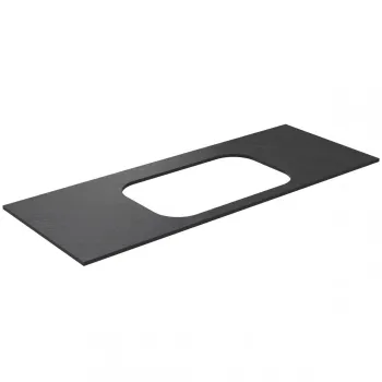 Darba virsma Kame Universal HPL, Movado izlietnei 121cm Black lava HPL WP/12-3/H17-P2