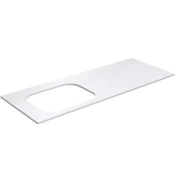 Darba virsma Kame Universal HPL, Movado izlietnei 121cm kreisā puse Balts Matēts HPL WP/12-3/H16-P2-L