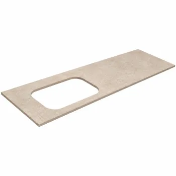 Darba virsma Kame Universal HPL, Movado izlietnei 121cm kreisā puse Earth stone HPL WP/12-3/H18-P2-L