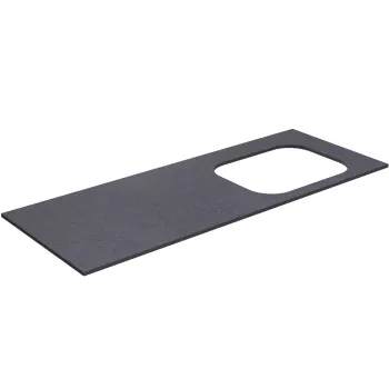 Darba virsma Kame Universal HPL, Movado izlietnei 121cm labā puse Black moon HPL WP/12-3/H11-P2-R