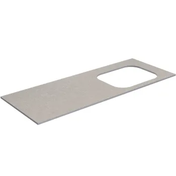 Darba virsma Kame Universal HPL, Movado izlietnei 121cm labā puse Sand stone HPL WP/12-3/H15-P2-R