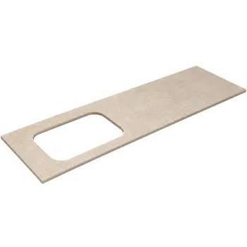 Darba virsma Kame Universal HPL, Movado izlietnei 160cm kreisā puse Earth stone HPL WP/16-3/H18-P2-L