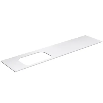 Darba virsma Kame Universal HPL, Movado izlietnei 200cm kreisā puse Balts Matēts HPL WP/20-3/H16-P2-L