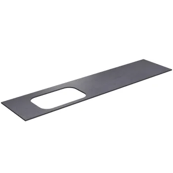Darba virsma Kame Universal HPL, Movado izlietnei 200cm kreisā puse Black moon HPL WP/20-3/H11-P2-L