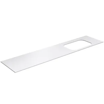 Darba virsma Kame Universal HPL, Movado izlietnei 200cm labā puse Balts Matēts HPL WP/20-3/H16-P2-R