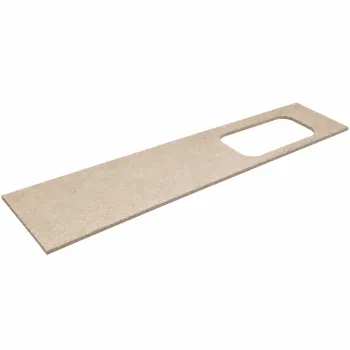 Darba virsma Kame Universal HPL, Movado izlietnei 200cm labā puse Earth stone HPL WP/20-3/H18-P2-R