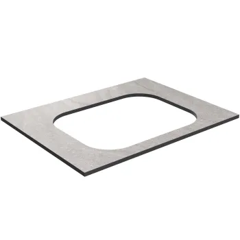 Darba virsma Kame Universal HPL, Movado izlietnei 61cm Grey moon HPL WP/6-3/H12-P2